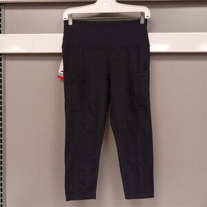 Tuff Veda Black Crop Tight Women’s M NWT High Rise Workout Yoga Capri Legging
